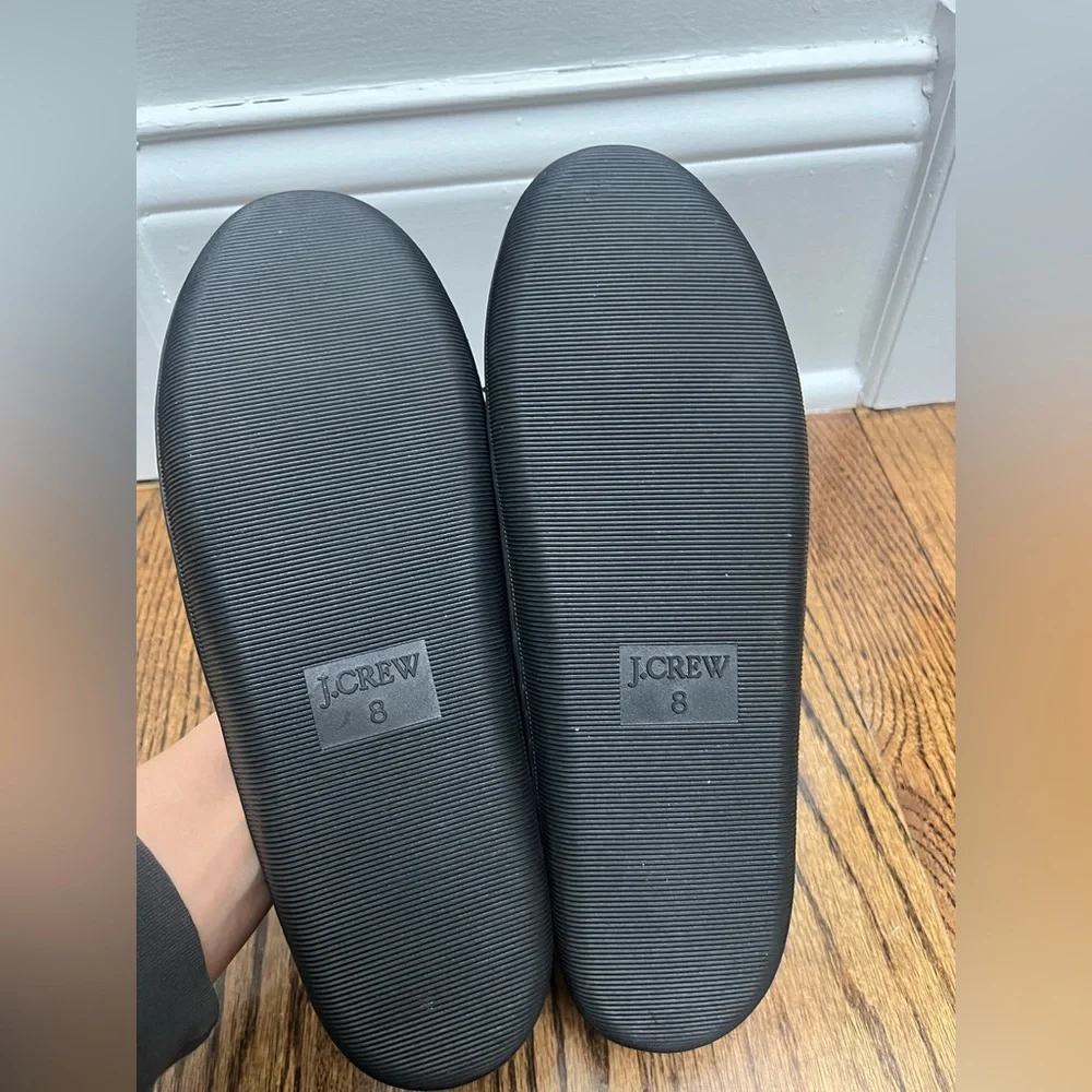 J.Crew Sherpa-lined suede slippers